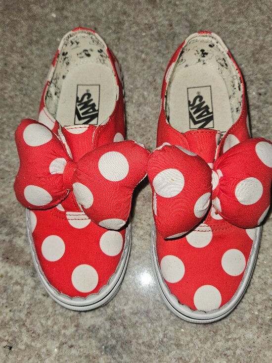 VANS X DISNEY Shoes - Vans Disney Authentic "MINNIE'S BOW" Sneakers sz 7.5   {101-1}